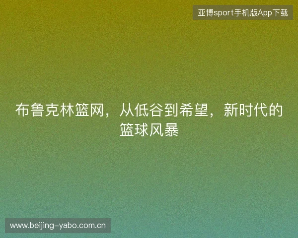 布鲁克林篮网，从低谷到希望，新时代的篮球风暴